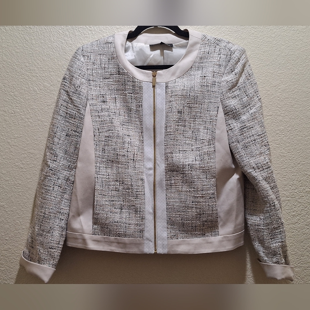 Women's Tweed Zip-Front Jacket